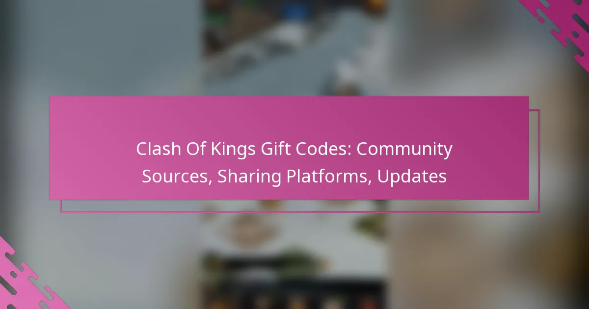 Clash Of Kings Gift Codes: Community Sources, Sharing Platforms, Updates